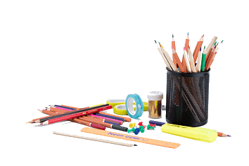 Set artístico con témperas, fibras y pinceles